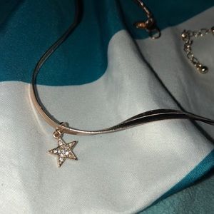 rose gold star choker